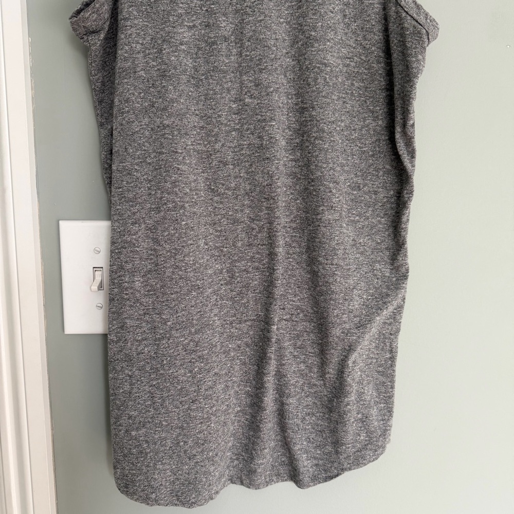Current/Elliott Heather Gray Tulip Back Muscle Tank Top - Picture 3 of 12